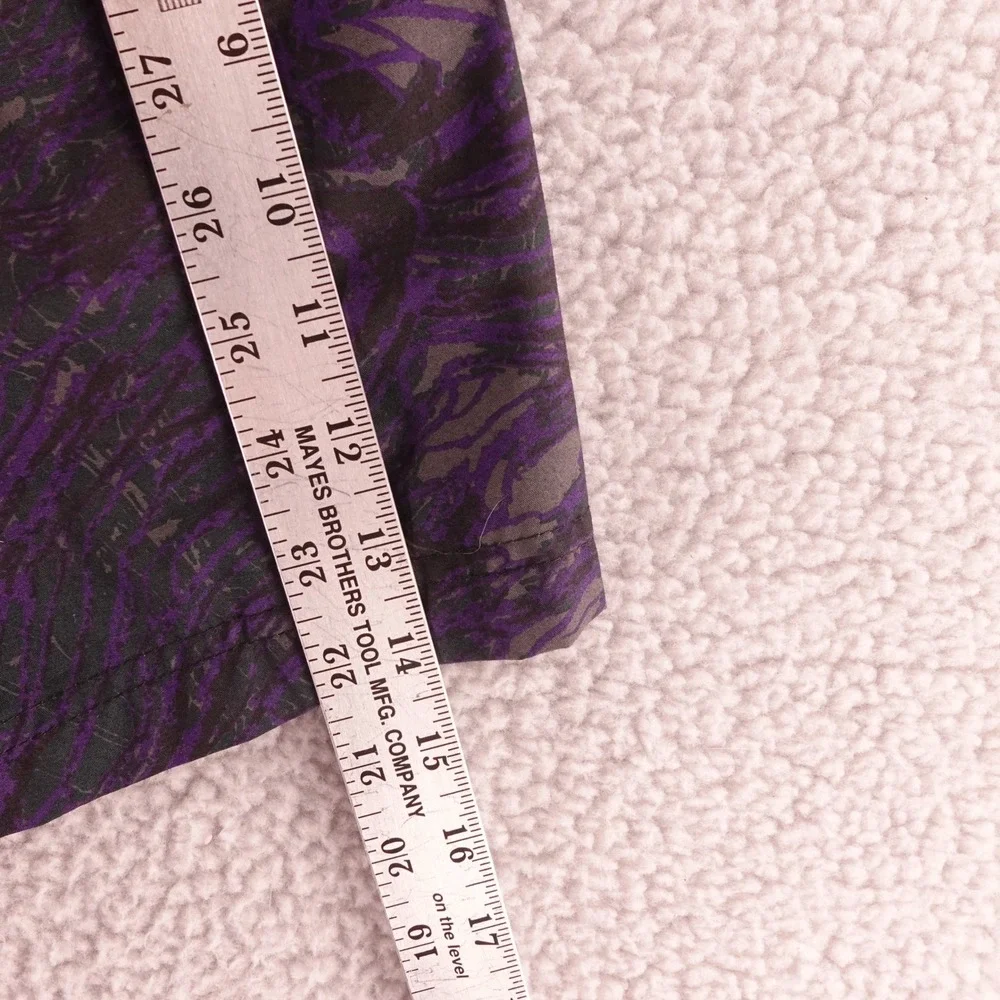 Nike ACG Mens Size Medium Vintage Purple Black Swirl Marble Shorts F61103 SCI
